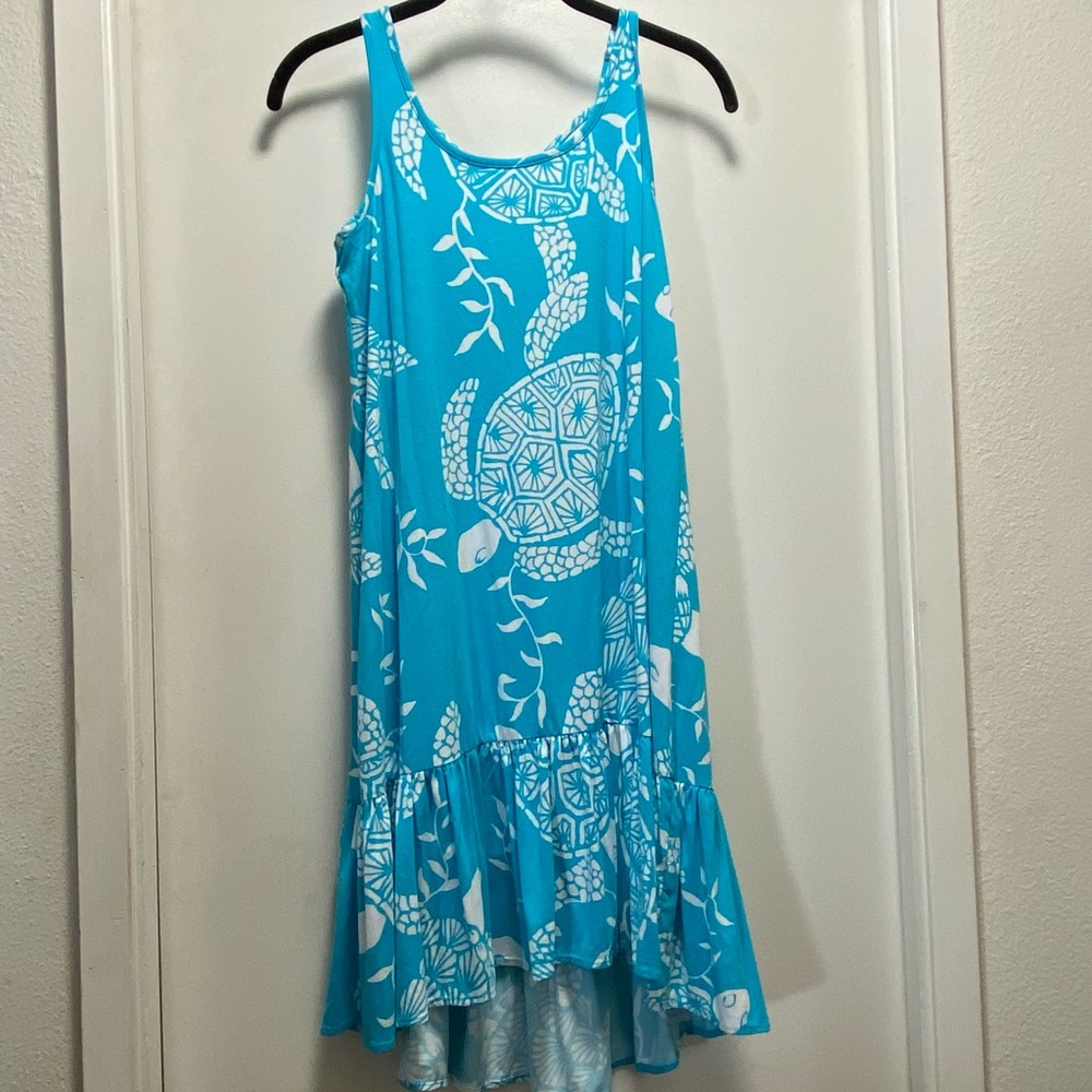 Tori Richard Honolulu Turtle Bay Mini Ruffle Summer Dress